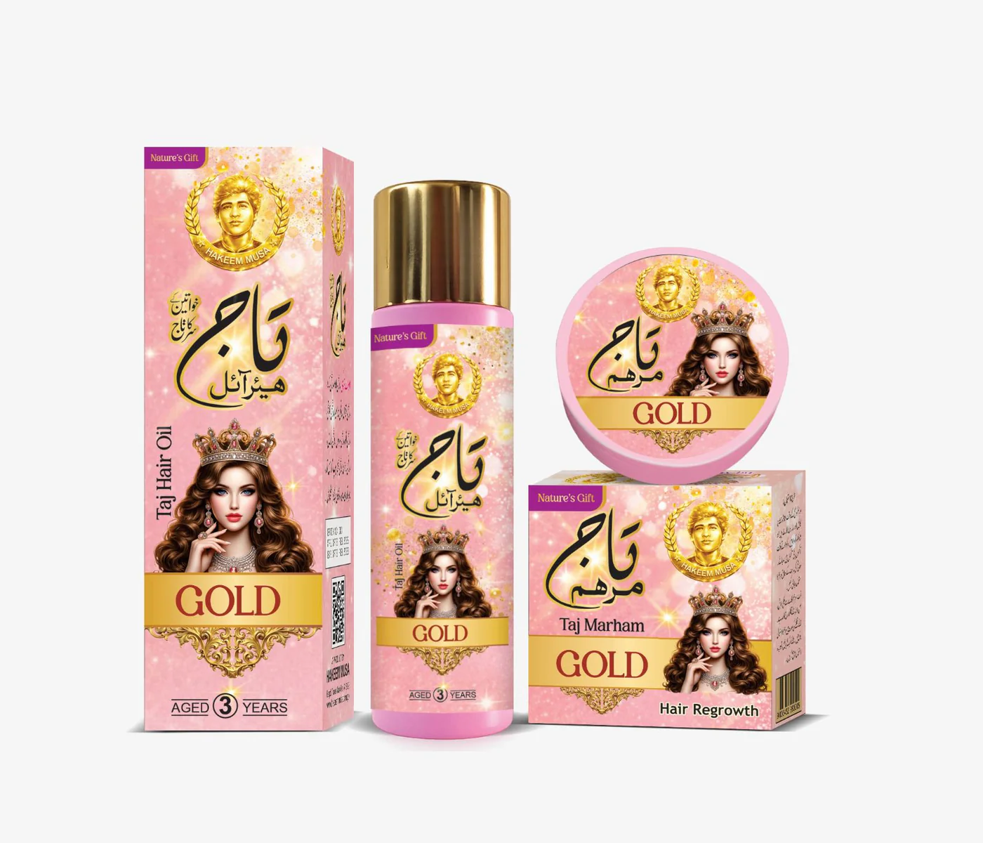 Taj Hair Oil & Marham (Gold) by Matab Hakeem Musa